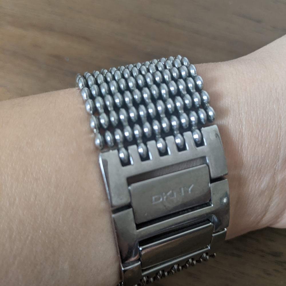Dkny Silver Rectangular Watch - image 2